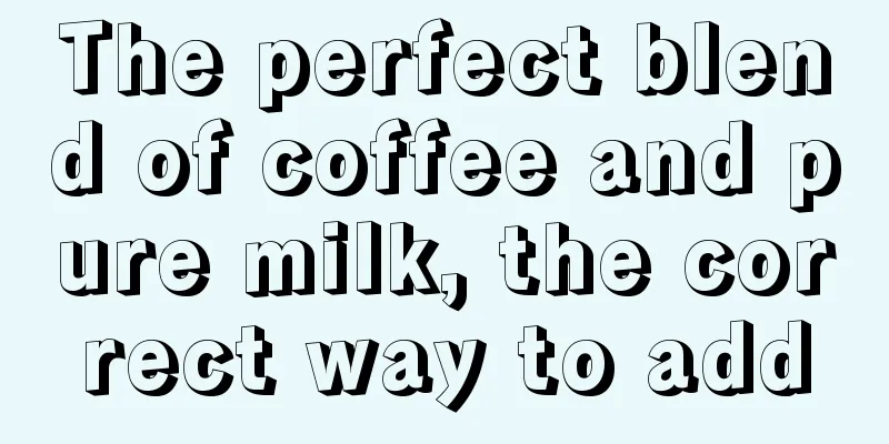 The perfect blend of coffee and pure milk, the correct way to add