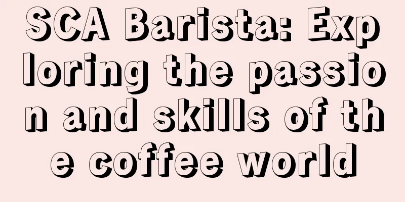 SCA Barista: Exploring the passion and skills of the coffee world