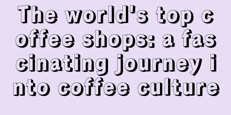 The world's top coffee shops: a fascinating journey into coffee culture