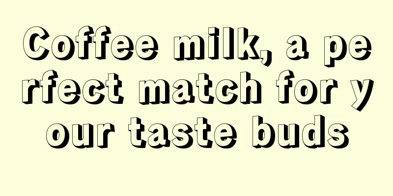 Coffee milk, a perfect match for your taste buds