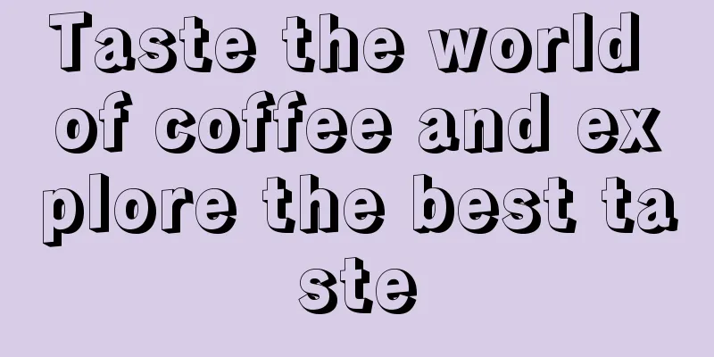 Taste the world of coffee and explore the best taste