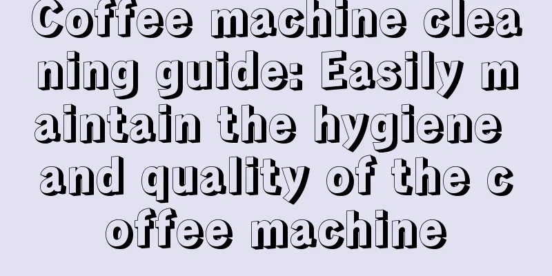 Coffee machine cleaning guide: Easily maintain the hygiene and quality of the coffee machine