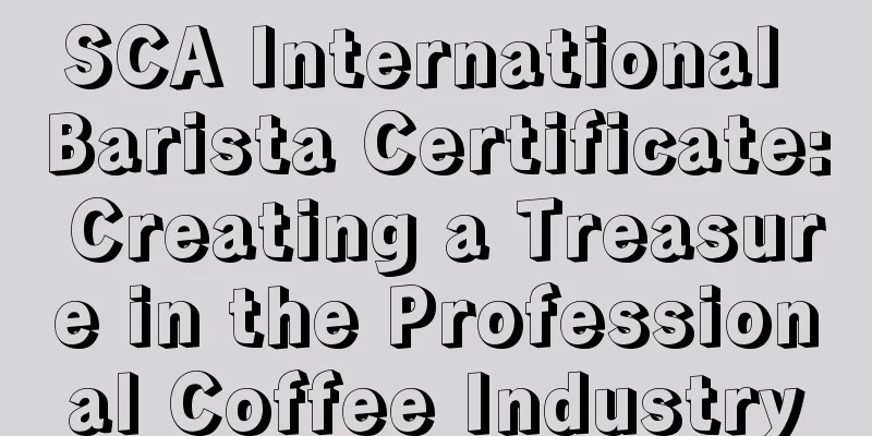 SCA International Barista Certificate: Creating a Treasure in the Professional Coffee Industry