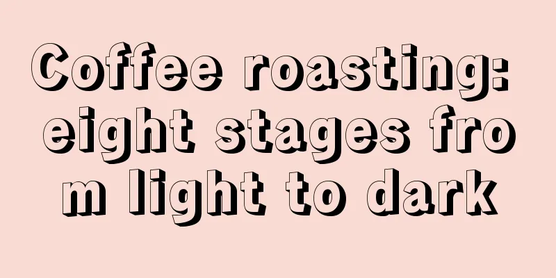 Coffee roasting: eight stages from light to dark