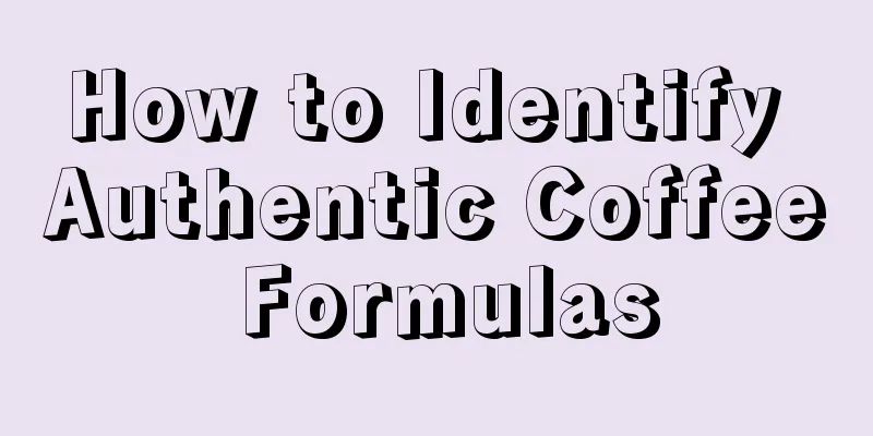 How to Identify Authentic Coffee Formulas