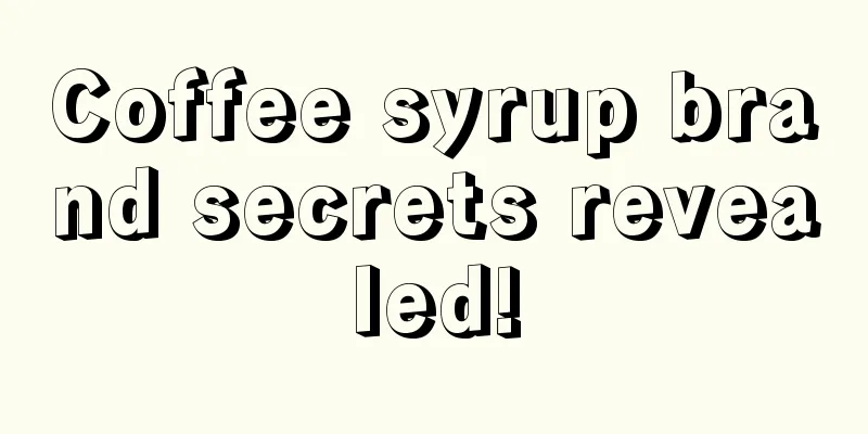 Coffee syrup brand secrets revealed!