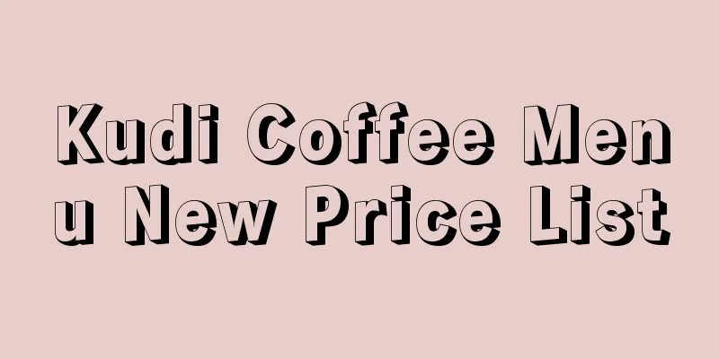 Kudi Coffee Menu New Price List