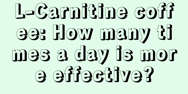 L-Carnitine coffee: How many times a day is more effective?