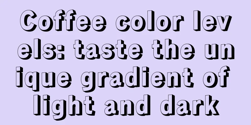 Coffee color levels: taste the unique gradient of light and dark