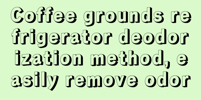 Coffee grounds refrigerator deodorization method, easily remove odor