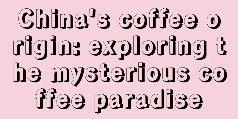 China's coffee origin: exploring the mysterious coffee paradise