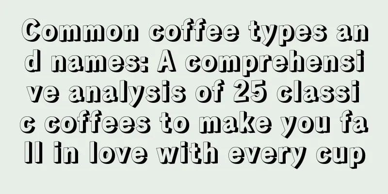 Common coffee types and names: A comprehensive analysis of 25 classic coffees to make you fall in love with every cup