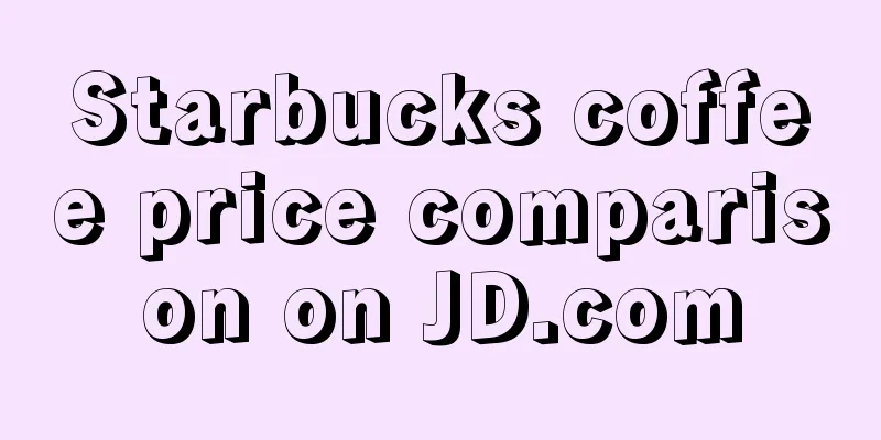 Starbucks coffee price comparison on JD.com