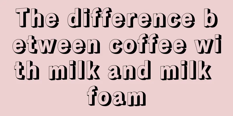 The difference between coffee with milk and milk foam