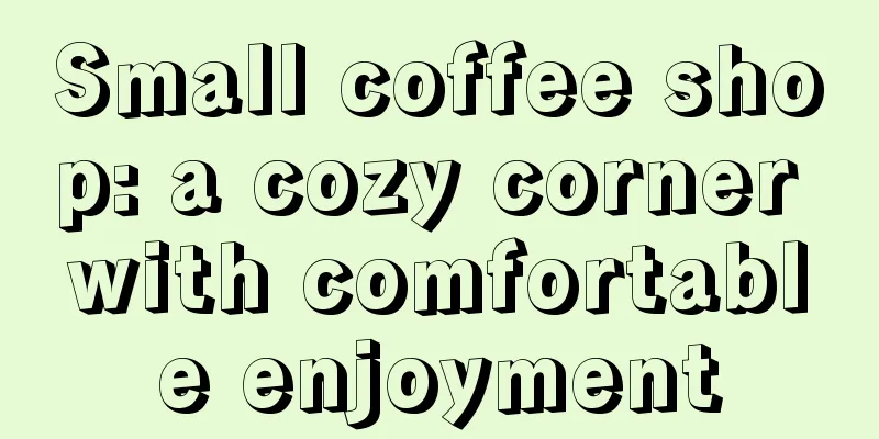 Small coffee shop: a cozy corner with comfortable enjoyment