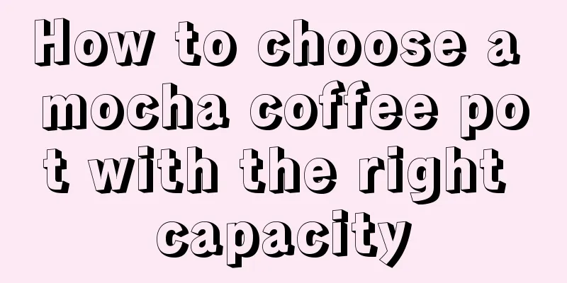 How to choose a mocha coffee pot with the right capacity