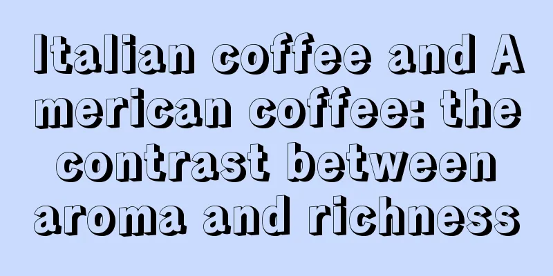 Italian coffee and American coffee: the contrast between aroma and richness