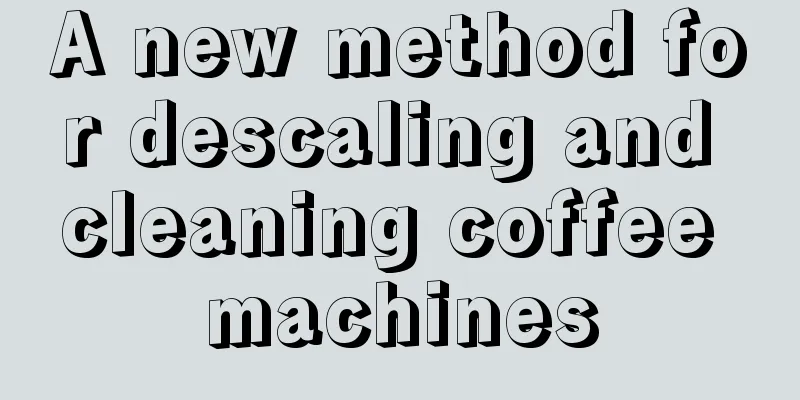 A new method for descaling and cleaning coffee machines