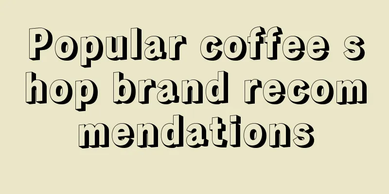 Popular coffee shop brand recommendations