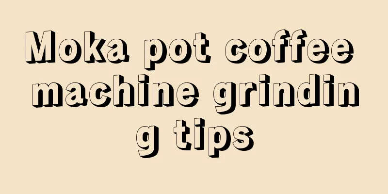 Moka pot coffee machine grinding tips