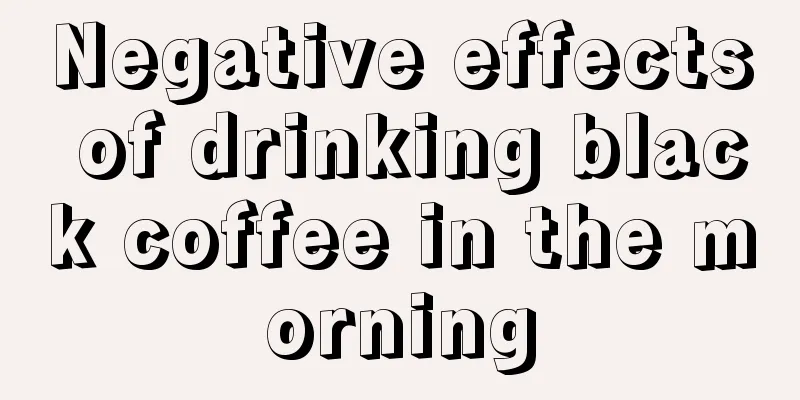 Negative effects of drinking black coffee in the morning