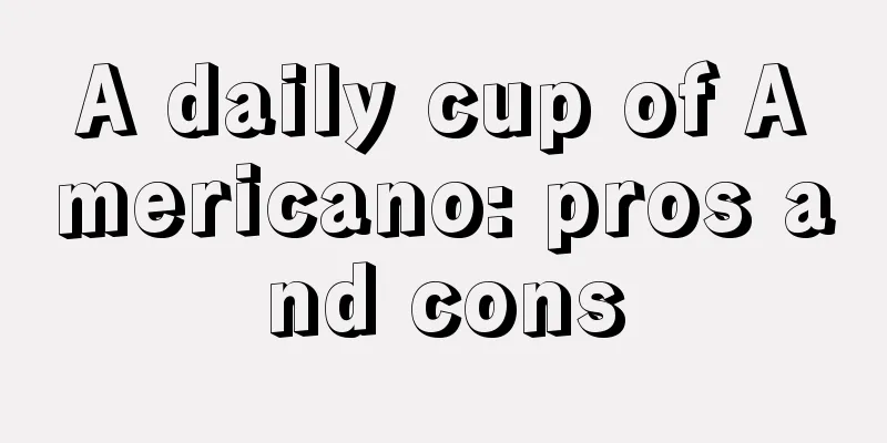 A daily cup of Americano: pros and cons