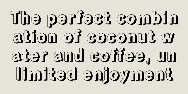 The perfect combination of coconut water and coffee, unlimited enjoyment