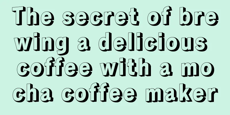 The secret of brewing a delicious coffee with a mocha coffee maker