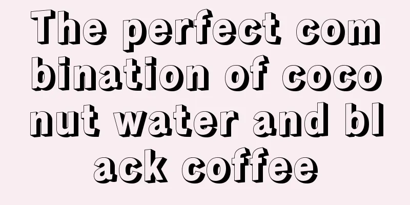 The perfect combination of coconut water and black coffee