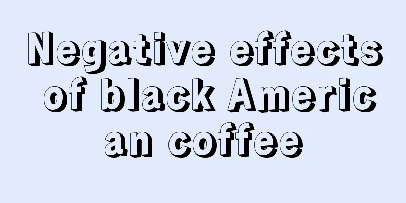 Negative effects of black American coffee