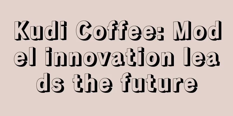 Kudi Coffee: Model innovation leads the future