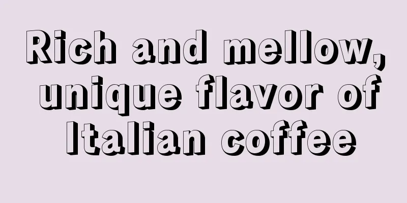 Rich and mellow, unique flavor of Italian coffee