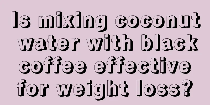 Is mixing coconut water with black coffee effective for weight loss?