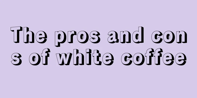 The pros and cons of white coffee