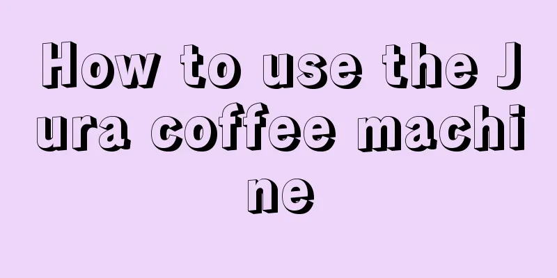 How to use the Jura coffee machine