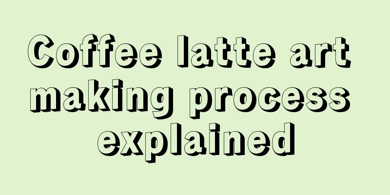 Coffee latte art making process explained