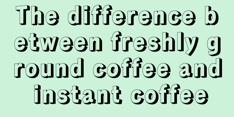 The difference between freshly ground coffee and instant coffee