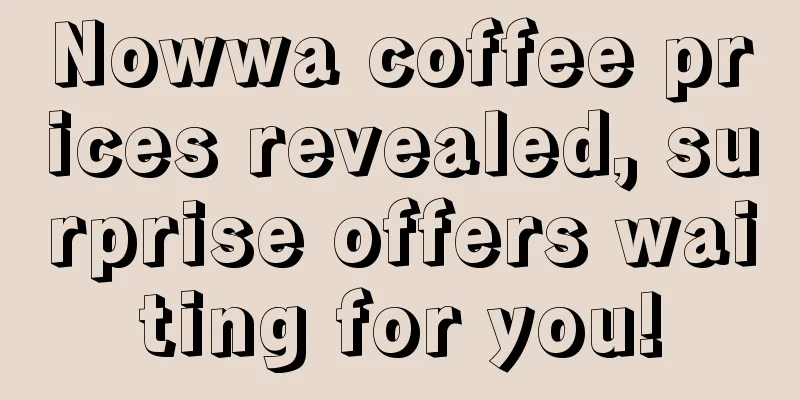 Nowwa coffee prices revealed, surprise offers waiting for you!