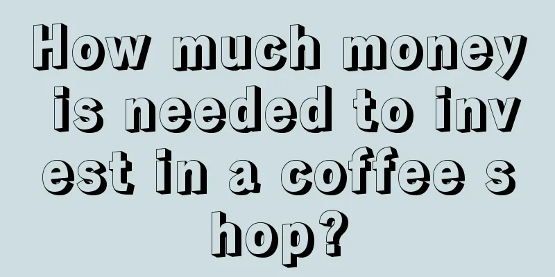 How much money is needed to invest in a coffee shop?