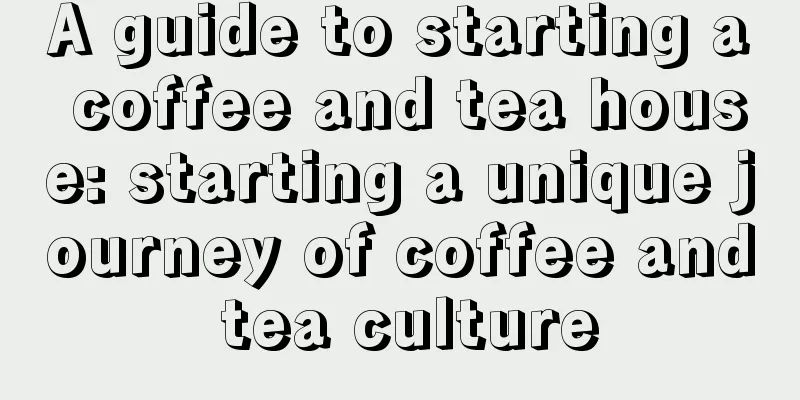 A guide to starting a coffee and tea house: starting a unique journey of coffee and tea culture