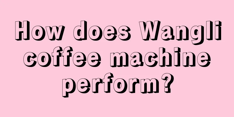 How does Wangli coffee machine perform?