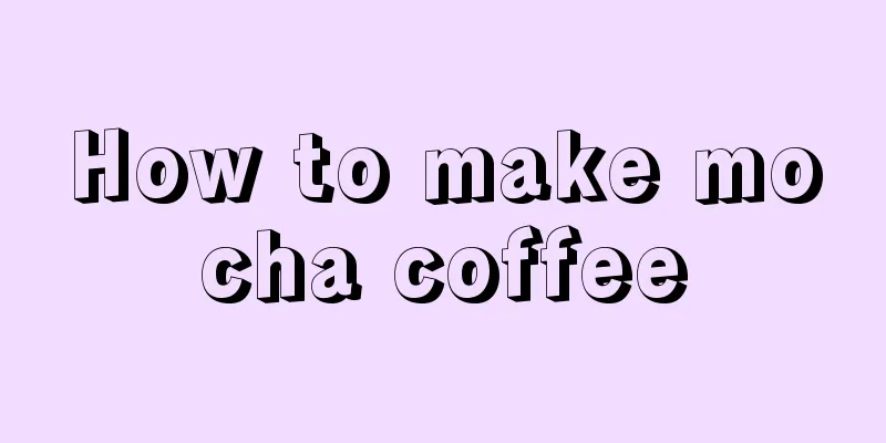 How to make mocha coffee