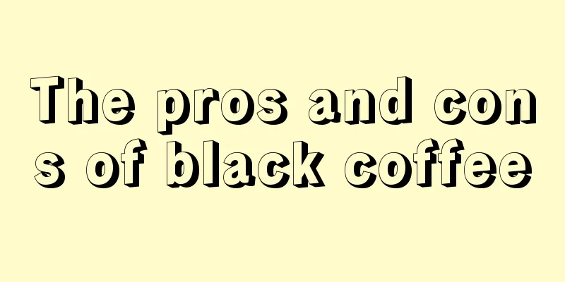 The pros and cons of black coffee