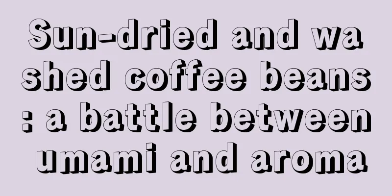 Sun-dried and washed coffee beans: a battle between umami and aroma