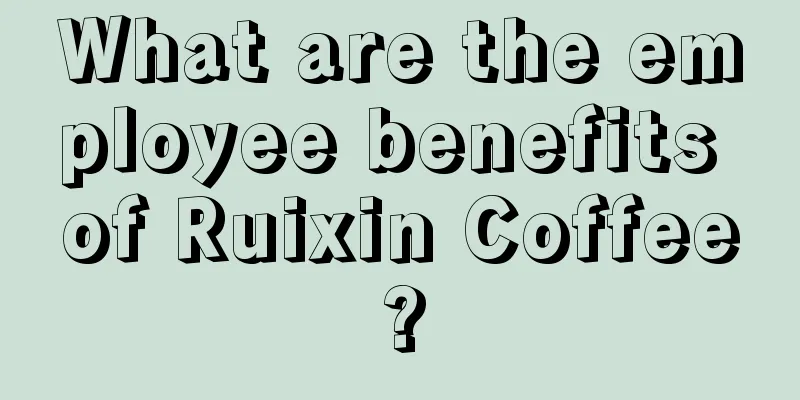 What are the employee benefits of Ruixin Coffee?