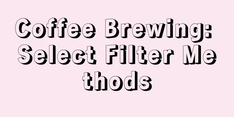 Coffee Brewing: Select Filter Methods