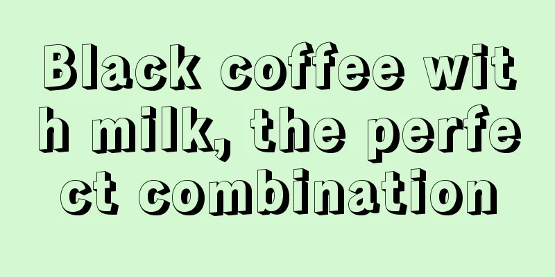 Black coffee with milk, the perfect combination