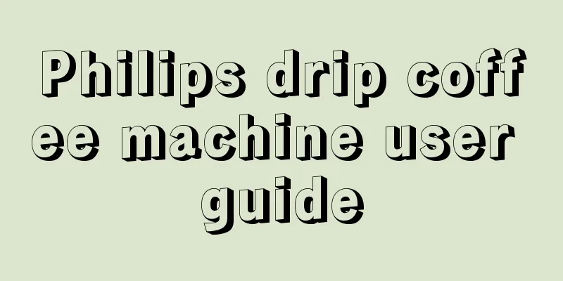 Philips drip coffee machine user guide