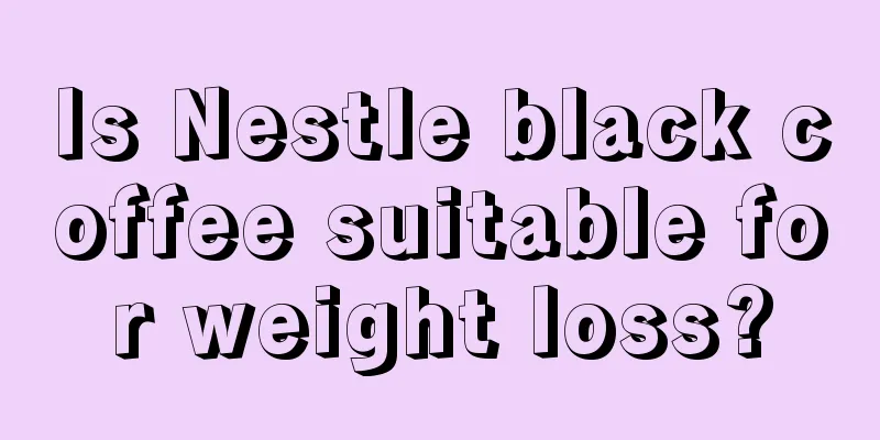 Is Nestle black coffee suitable for weight loss?