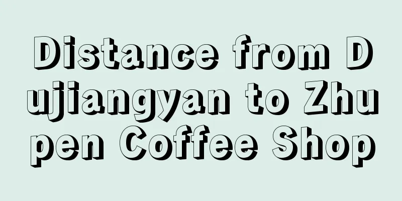 Distance from Dujiangyan to Zhupen Coffee Shop